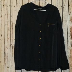Black button up shirt size 3x
